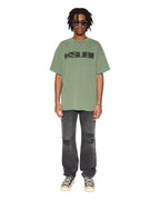 MENS ANTI K BLAKK ROKK TRASHED DENIM JEANS