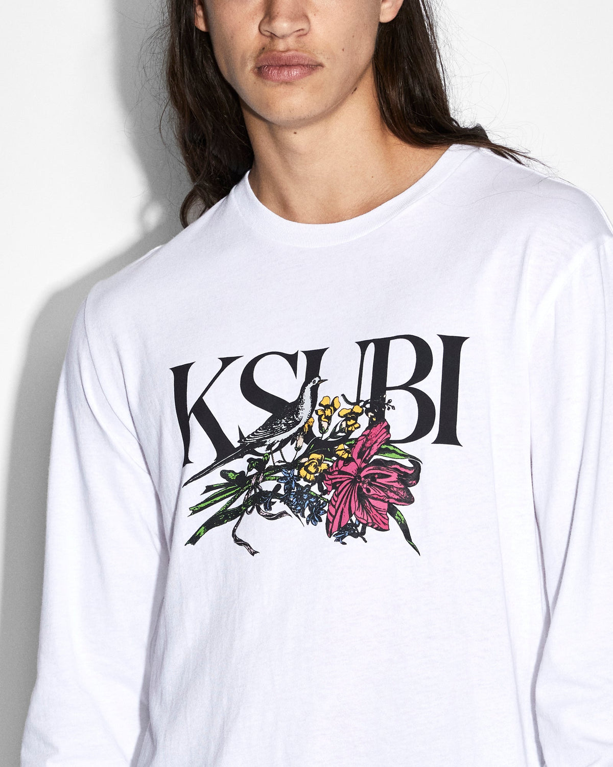 HABITAT KASH LS TEE TRU WHITE