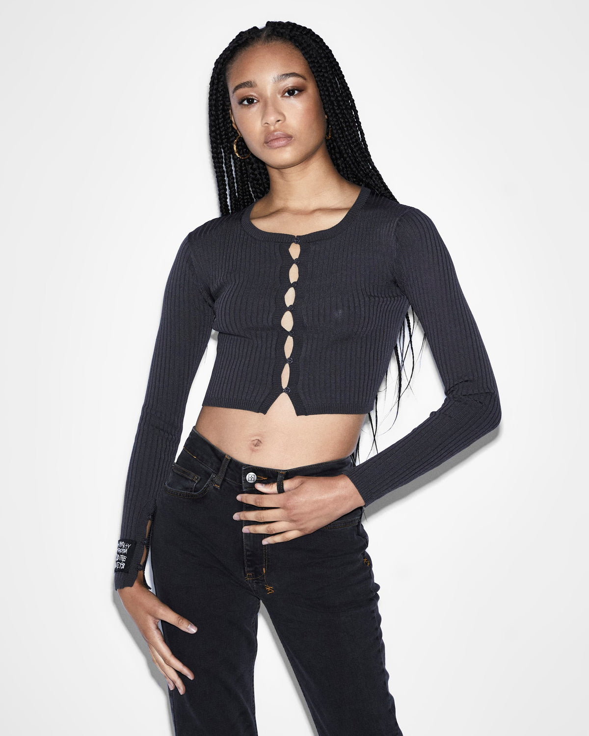 WOMENS TRANSCEND CARDI SILVER FASHION TOPS