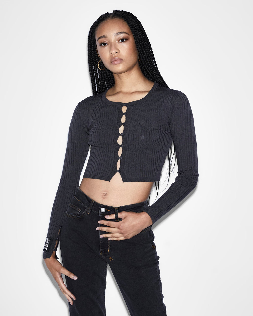 WOMENS TRANSCEND CARDI SILVER FASHION TOPS