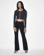 Womens Soho Raven Flare Denim Jeans - Black
