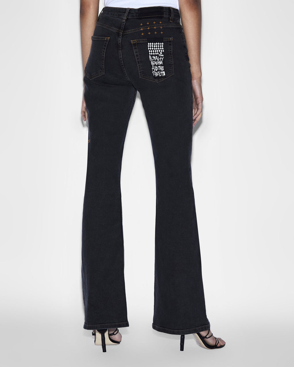 Womens Soho Raven Flare Denim Jeans - Black