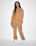 WOMENS 3 X 4 KLASSIC CREW SUNKISSED FLEECE