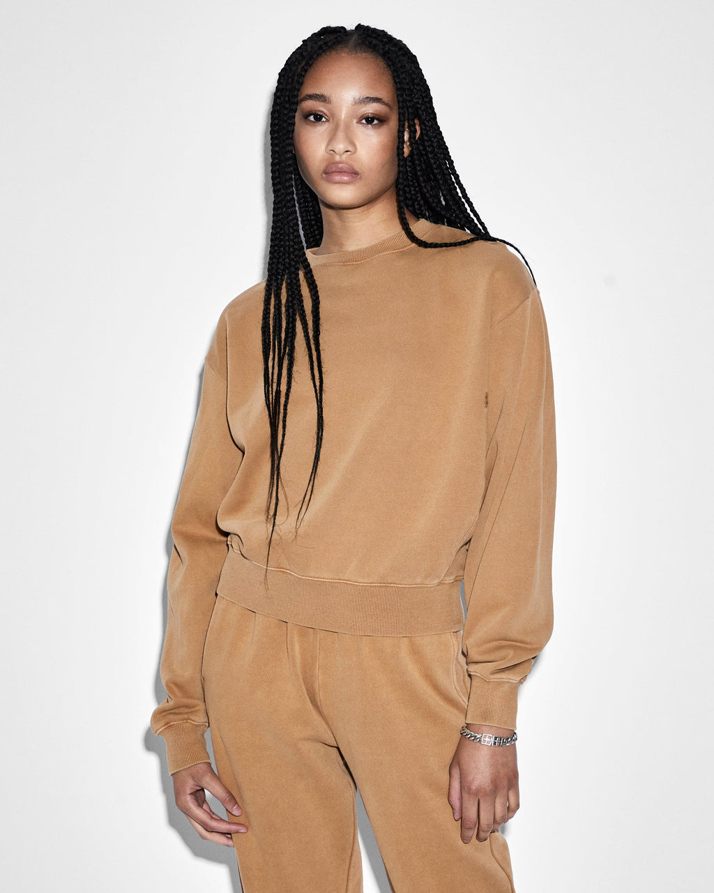WOMENS 3 X 4 KLASSIC CREW SUNKISSED FLEECE