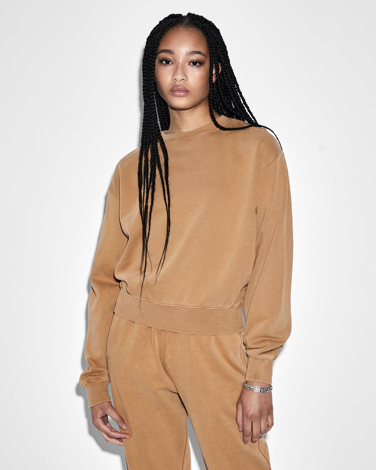 WOMENS 3 X 4 KLASSIC CREW SUNKISSED FLEECE