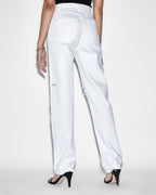 WOMENS PLAYBACK BLANC SLICED DENIM JEANS