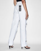 WOMENS PLAYBACK BLANC SLICED DENIM JEANS