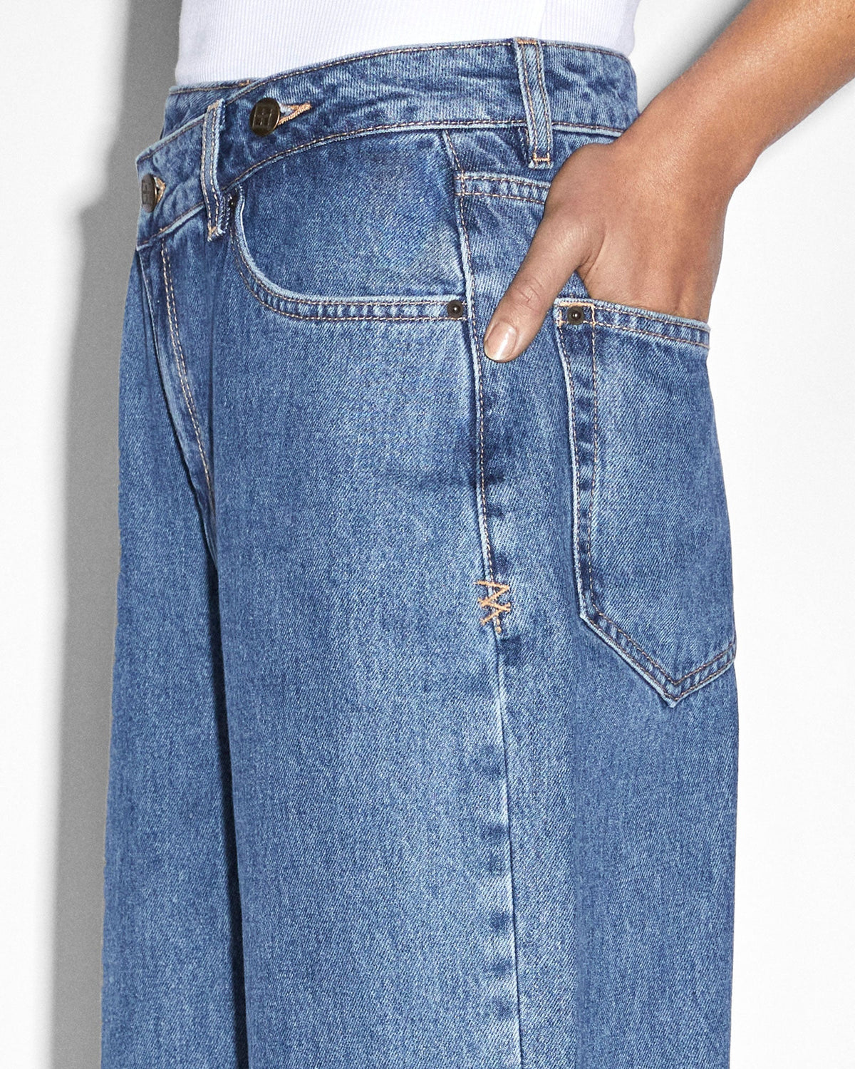 Womens Relax Jean Heritage Relaxed Denim Jeans - Denim