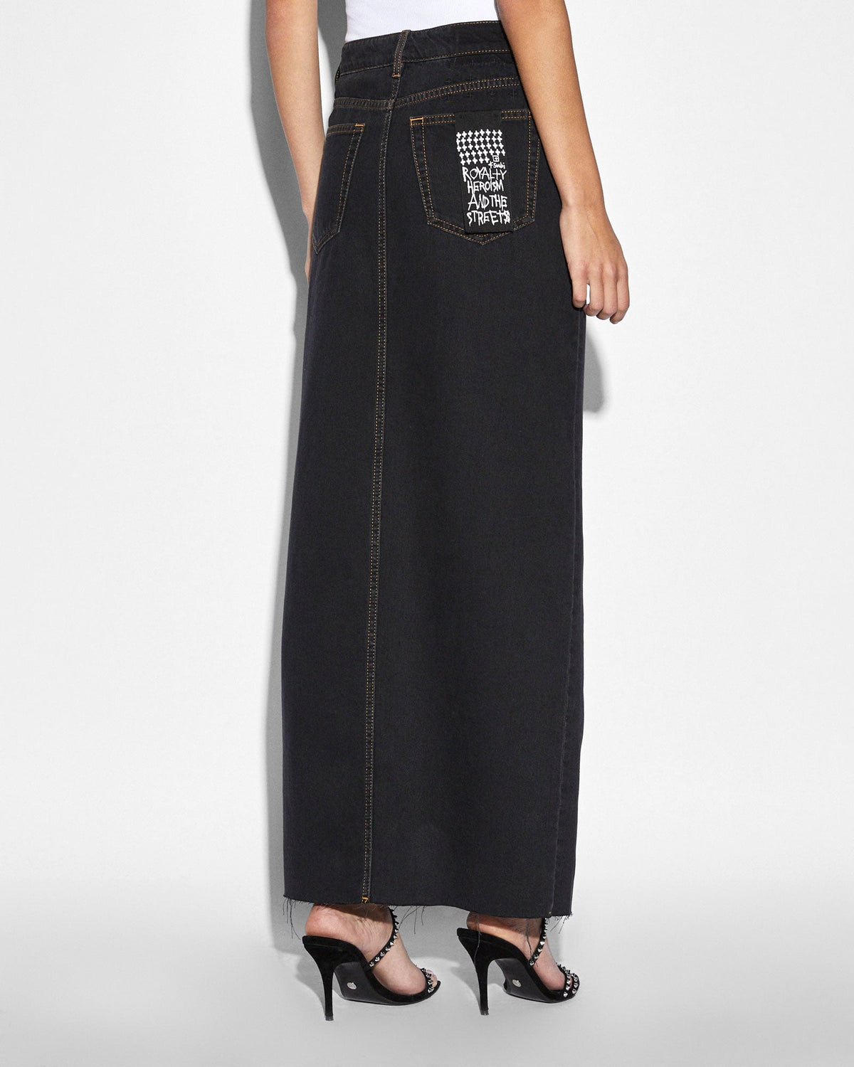 WOMENS KARA MAXI SKIRT PITCH SKIRTS