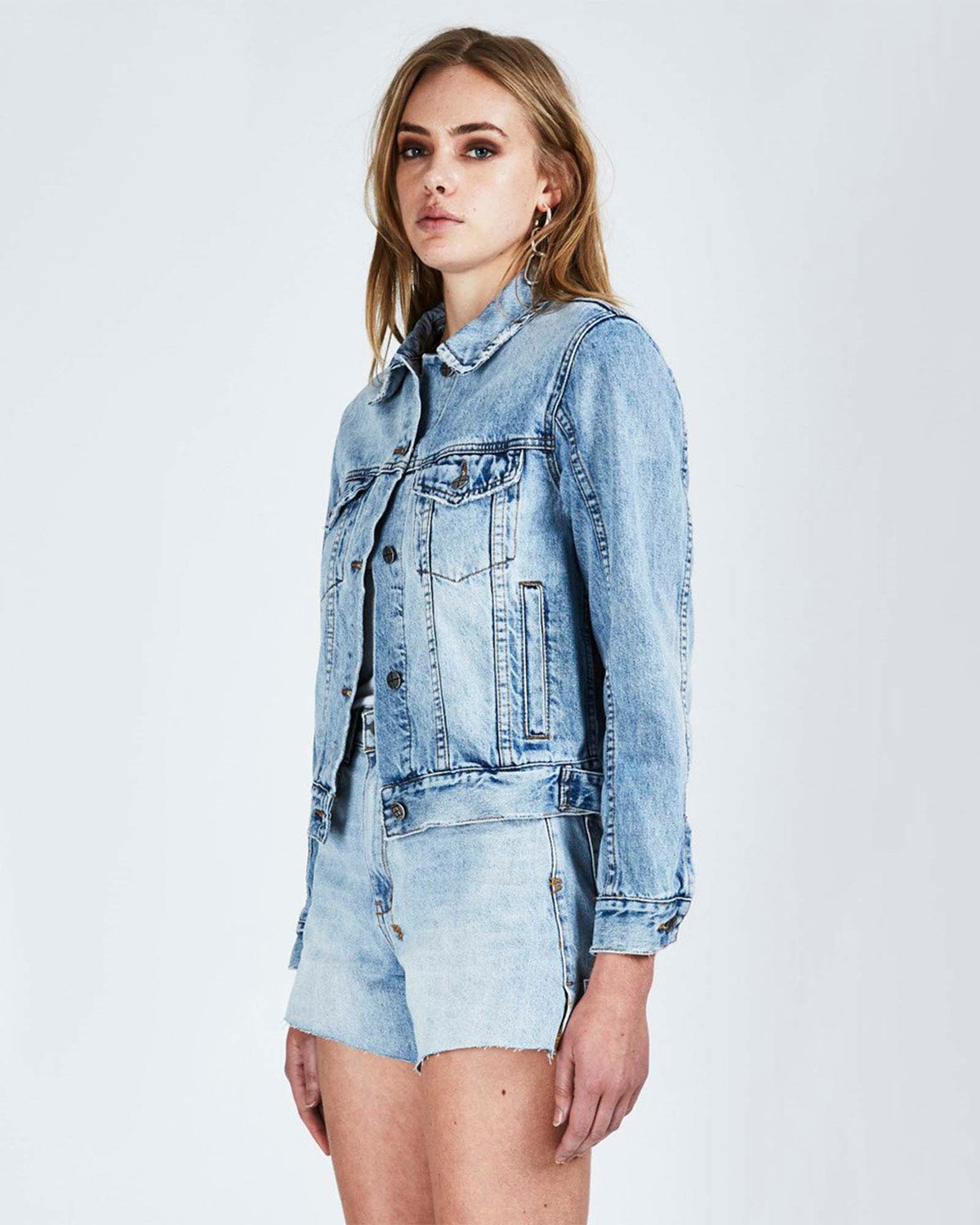 Womens Classic Jacket Underrated Blue Regular Jackets - Denim