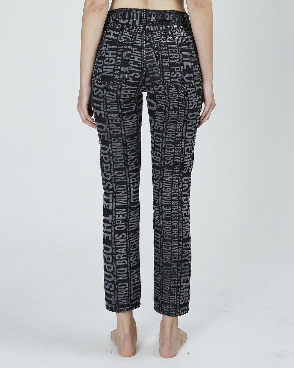 WOMENS SLIM PIN TYPE O DENIM JEANS