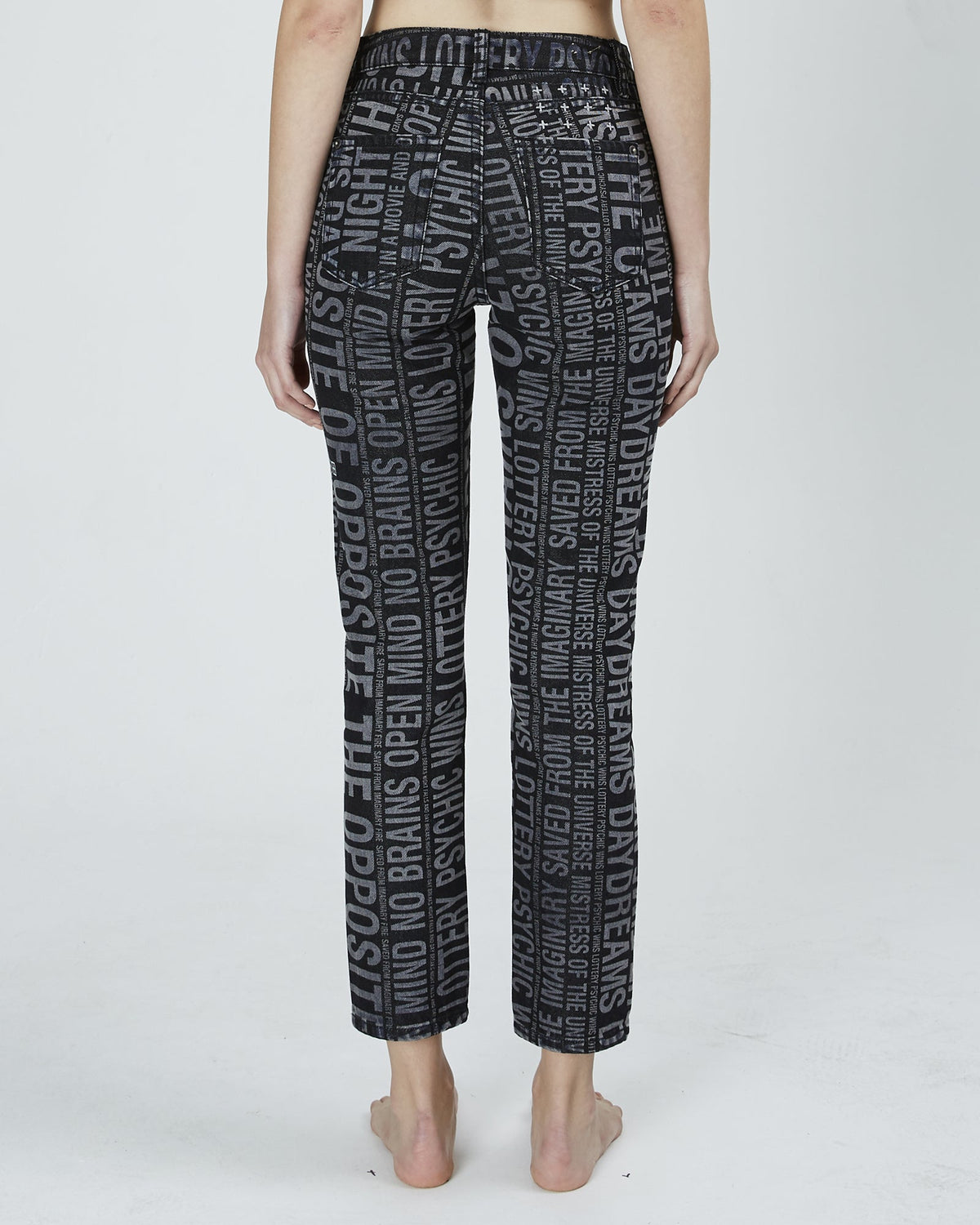 WOMENS SLIM PIN TYPE O DENIM JEANS